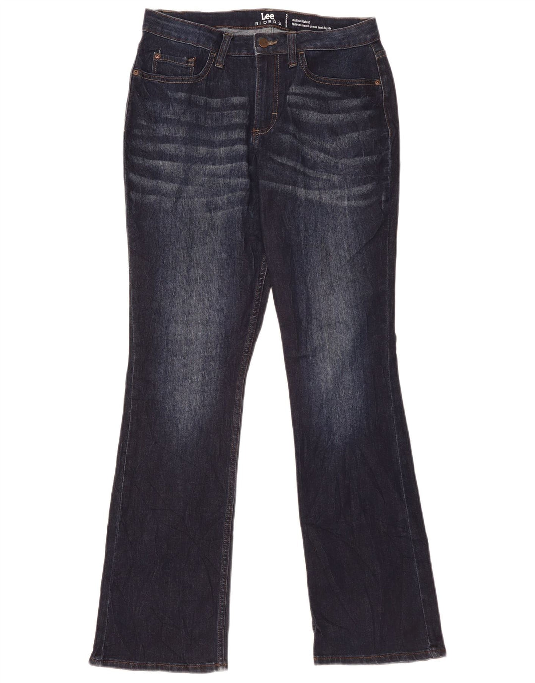 Damskie jeansy Lee Riders Mid Rise Bootcut US 8 Medium W31 L32 Granatowe