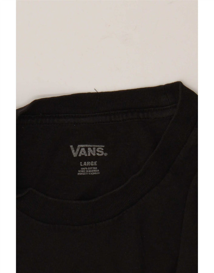 Męski T-shirt Vans, duży, czarny, bawełniany