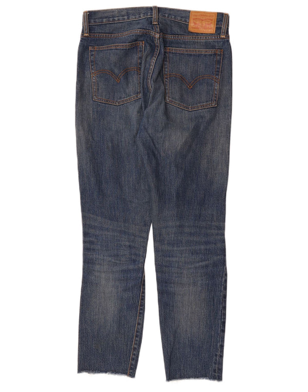 Damskie jeansy Levi's z białym dębem i wysokim stanem W28 L28 niebieska bawełna