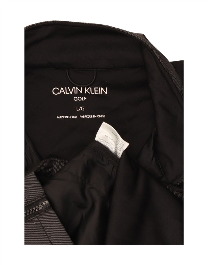 Męska kurtka dresowa Calvin Klein, duża, czarna, nylonowa