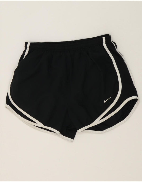 Damskie spodenki sportowe Nike Dri Fit UK 8, małe, czarne, poliestrowe