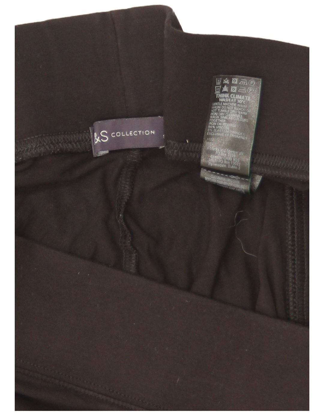 Damskie legginsy Capri Marks & Spencer UK 18 XL, czarna wiskoza