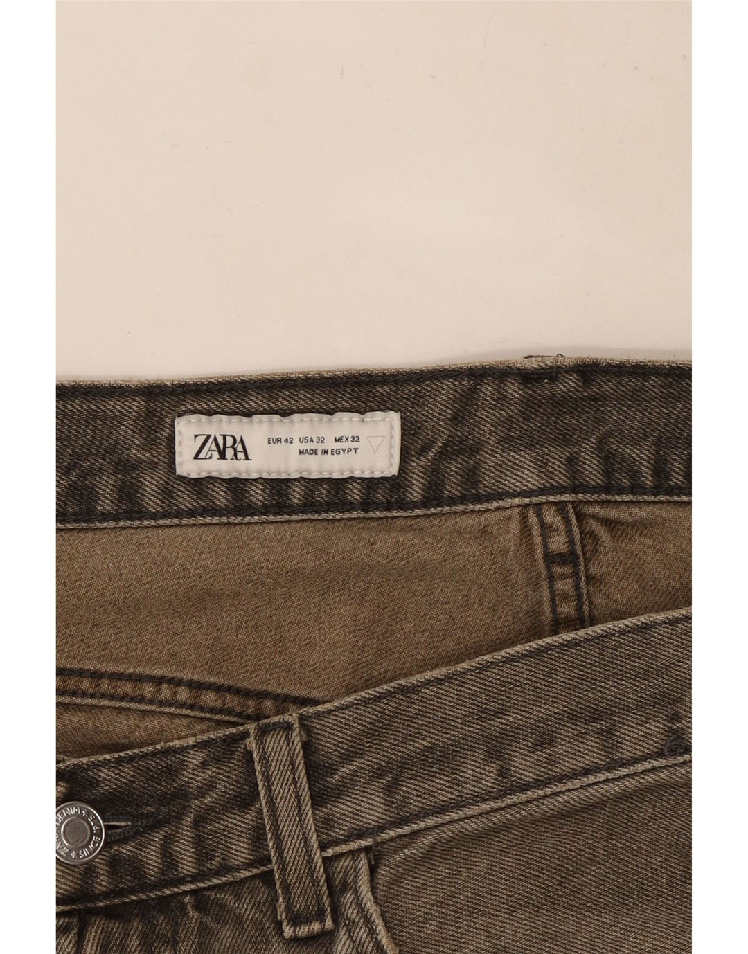 Damskie luźne dżinsy Zara EU 42 Large W32 L32 Szara bawełna