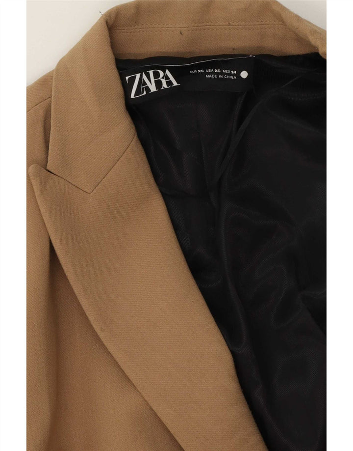 Damska marynarka oversize z podwójnymi piersiami Zara UK 6 XS, beżowa