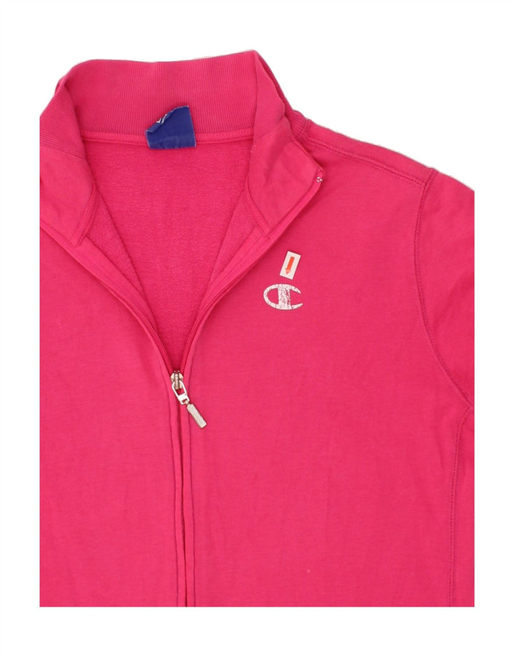 CHAMPION Womens Tracksuit Top Jacket UK 14 Large Pink Vintage Champion and Second-Hand Champion from Messina Hembry 