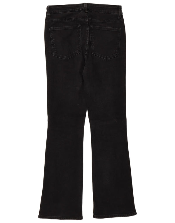 Marks & Spencer Damskie jeansy rozkloszowane UK 10 Small W26 L30 Szara bawełna