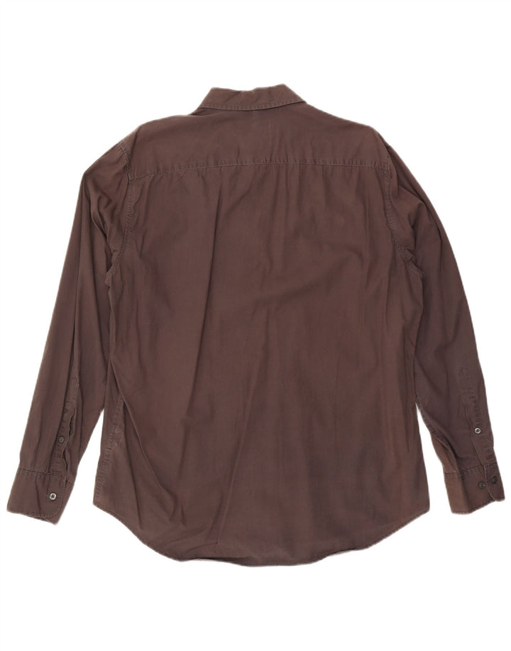 MARLBORO CLASSICS Męska koszula o regularnym kroju XL brązowa