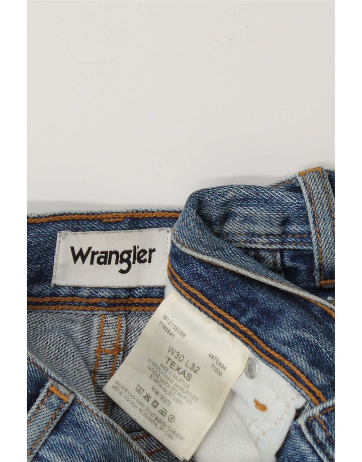 Męskie jeansy Wrangler Texas Straight W30 L28 Niebieskie, bawełniane