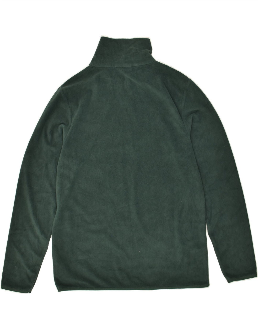 LOTTO Mens Zip Neck Fleece Jumper UK 40/42 Medium Green Polyester Vintage Lotto and Second-Hand Lotto from Messina Hembry 