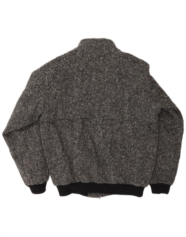 Męska kurtka bomberka Baracuta UK 42 XL, szara, nakrapiana, klasyczna