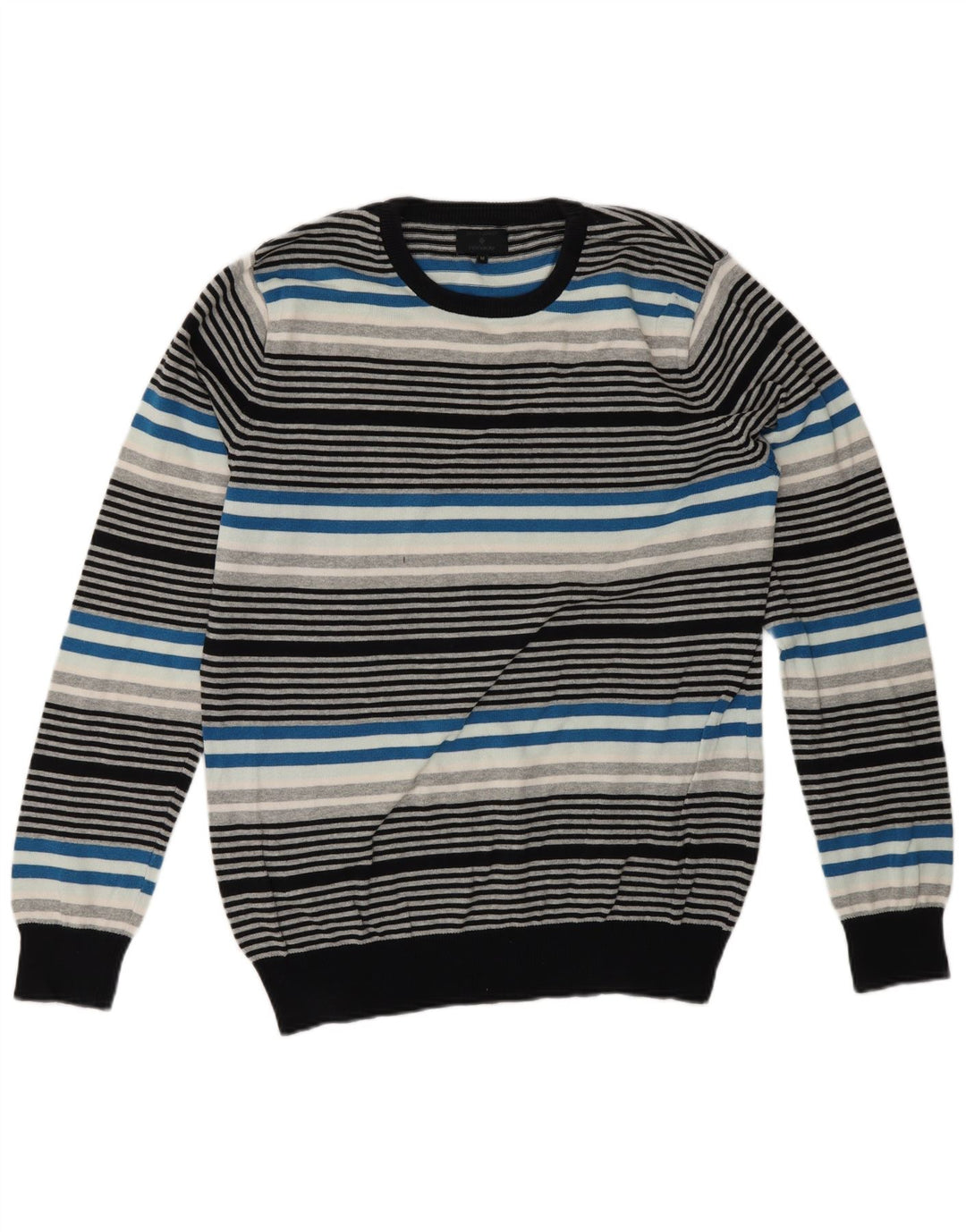 Męski sweter Jack & Jones z okrągłym dekoltem, w średnie, wielokolorowe paski
