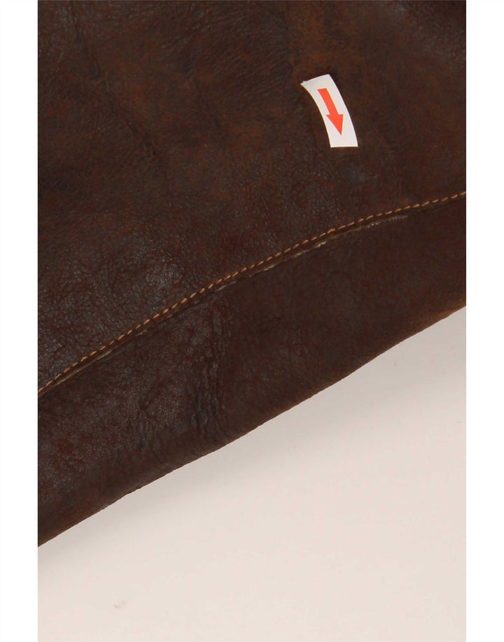 Męska kurtka Shearling Pirbos IT 58 4XL Brązowa kurtka Shearling