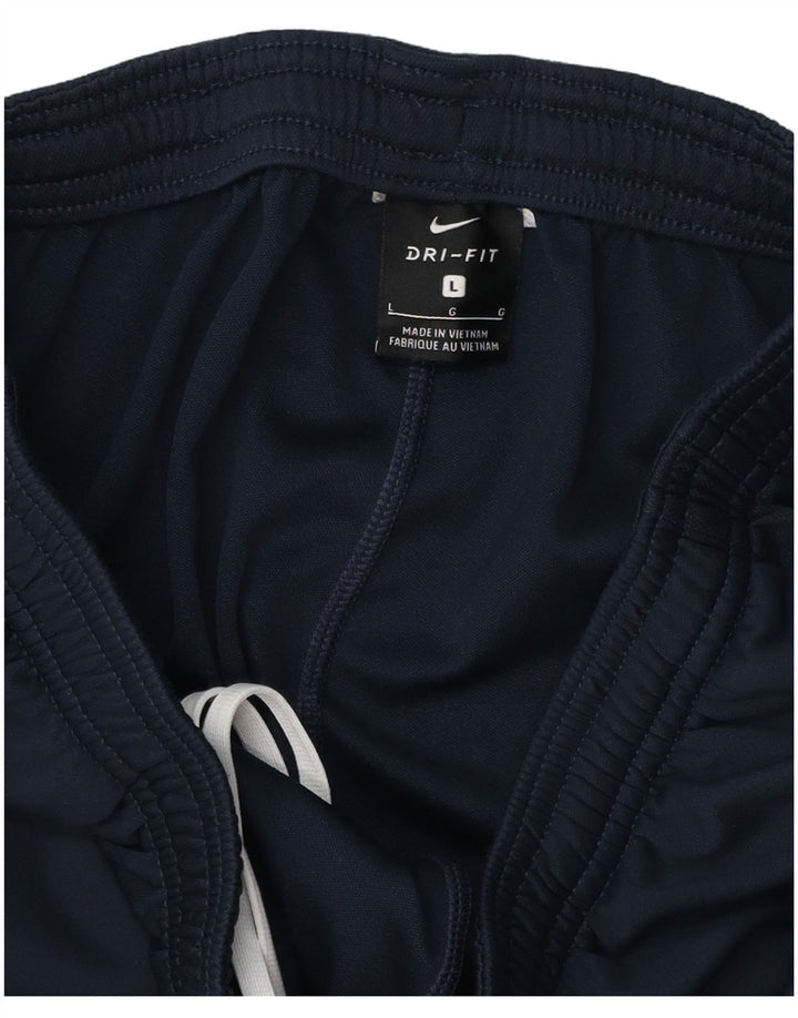 Męskie spodnie dresowe NIKE Dri Fit, duże, granatowe