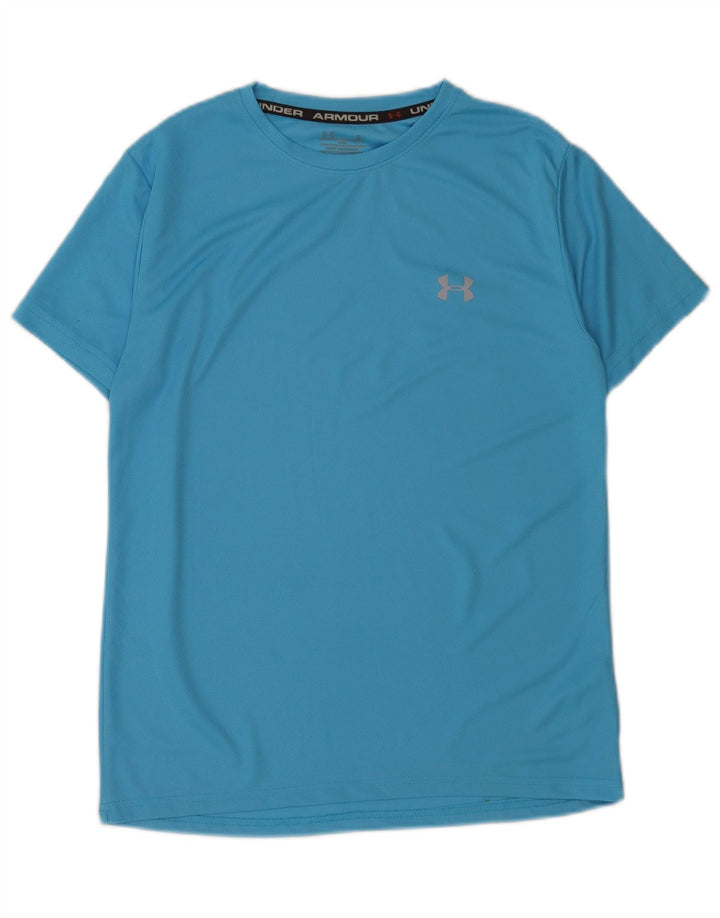 Under Armour Męski T-shirt Top Mały Niebieski Bawełniany