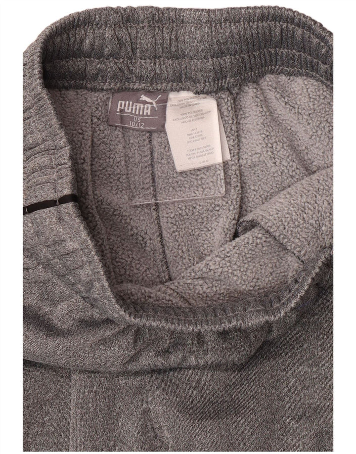 Chłopięce spodnie dresowe Puma 10-11 lat, szary poliester