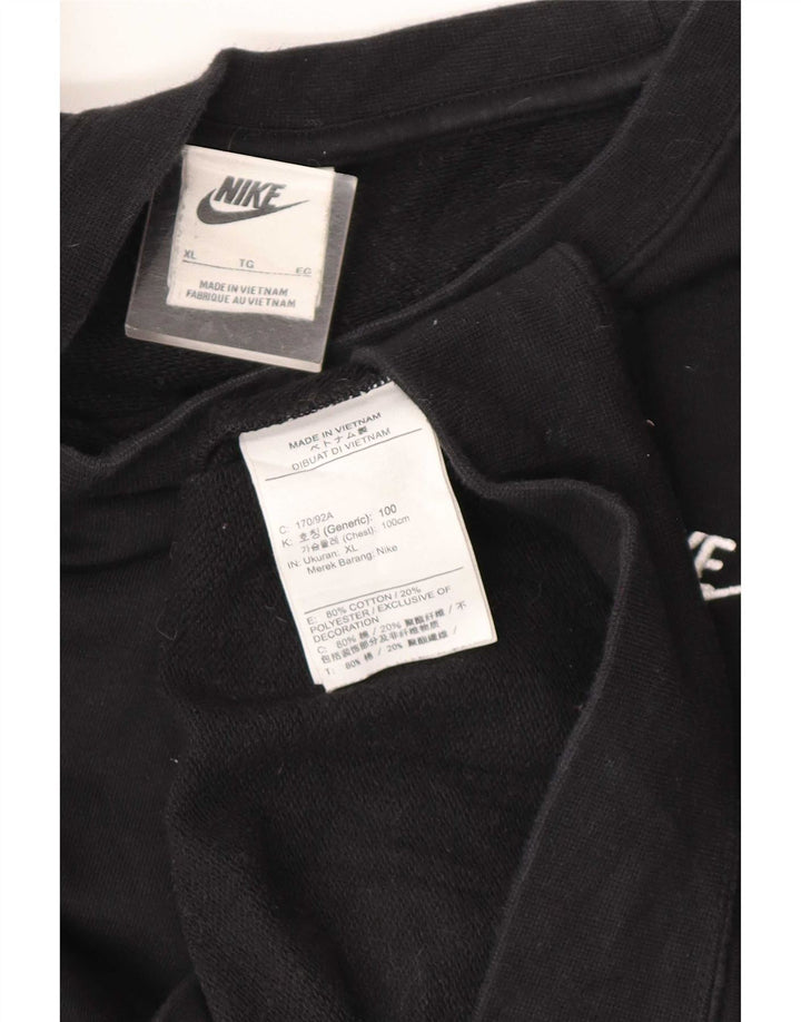 Damski sweter oversize Nike UK 18 XL, czarny, bawełniany
