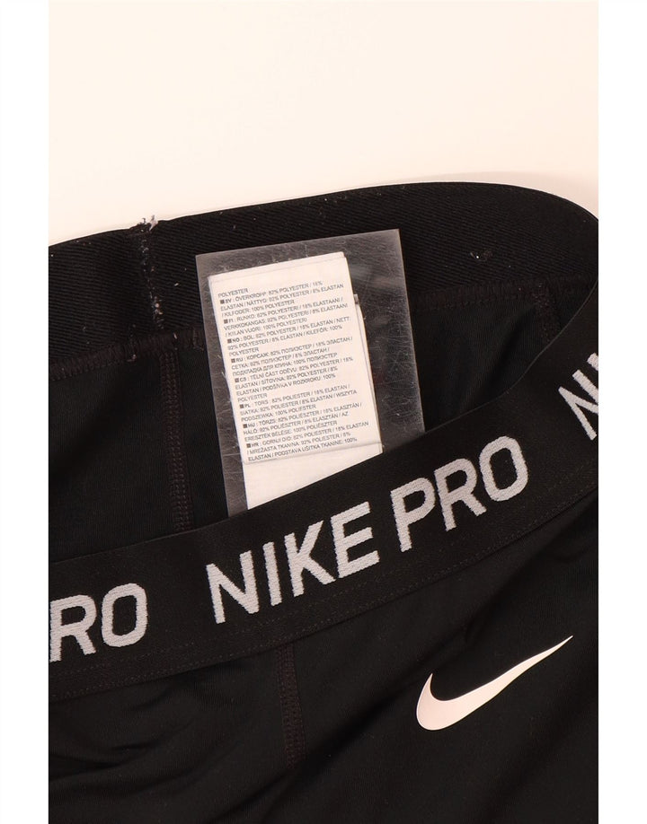 Dziewczęce spodnie dresowe NIKE z grafiką, 7-8 lat, czarny poliester