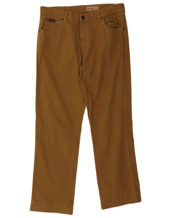 Męskie spodnie codzienne Wrangler Texas Straight W34 L30 brązowe