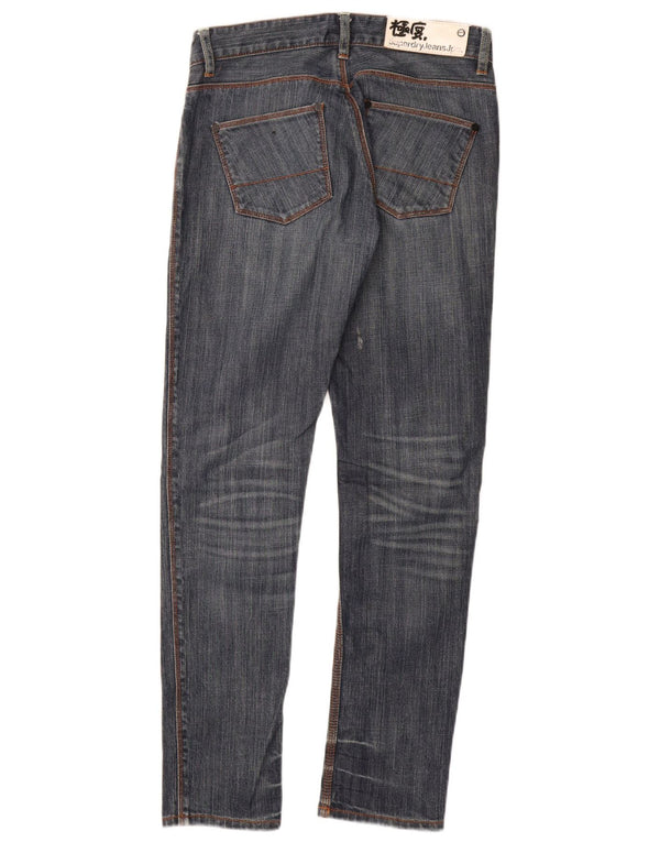 Damskie jeansy Superdry Slim W28 L30 Niebieskie, bawełniane