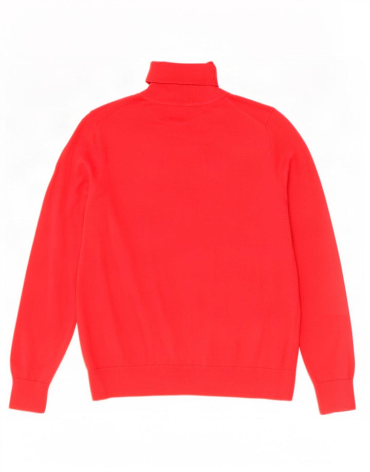 Marks & Spencer Damski sweter z golfem UK 12, średni czerwony