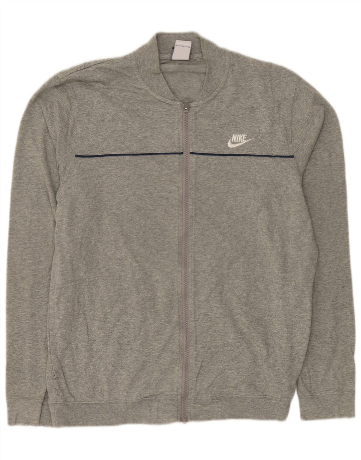 Męska bluza dresowa NIKE, średnia szara bawełna