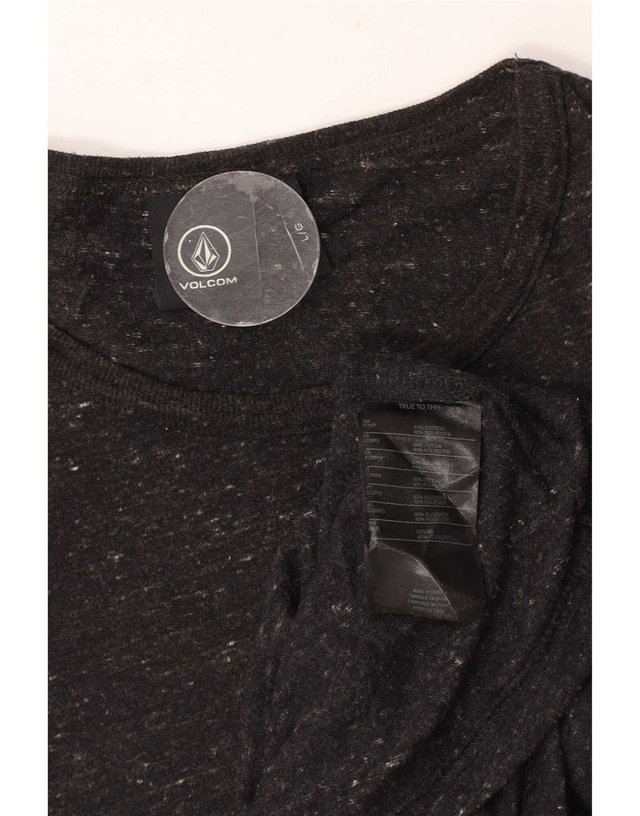 T-shirt męski Volcom, duży, czarny, bawełniany w paski