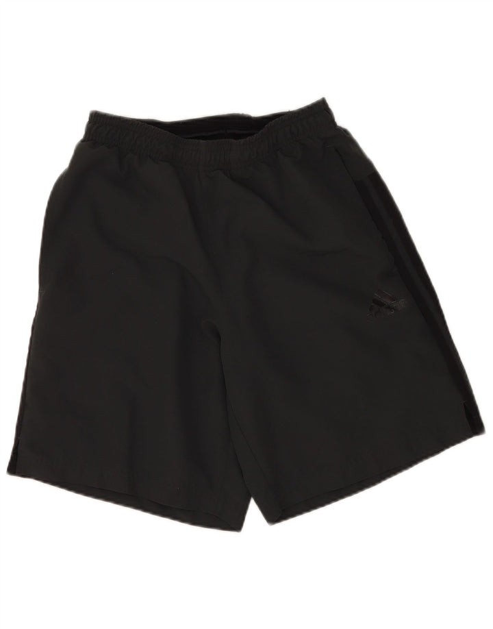 Męskie spodenki sportowe Adidas Climalite, małe, szare, poliestrowe