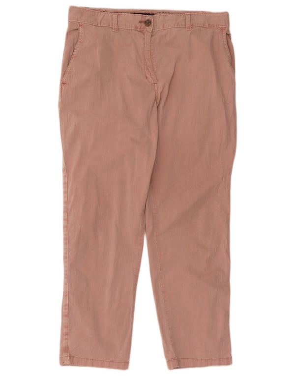 Spodnie damskie Marks & Spencer Straight Chino UK 12 Medium W32 L26 Różowe