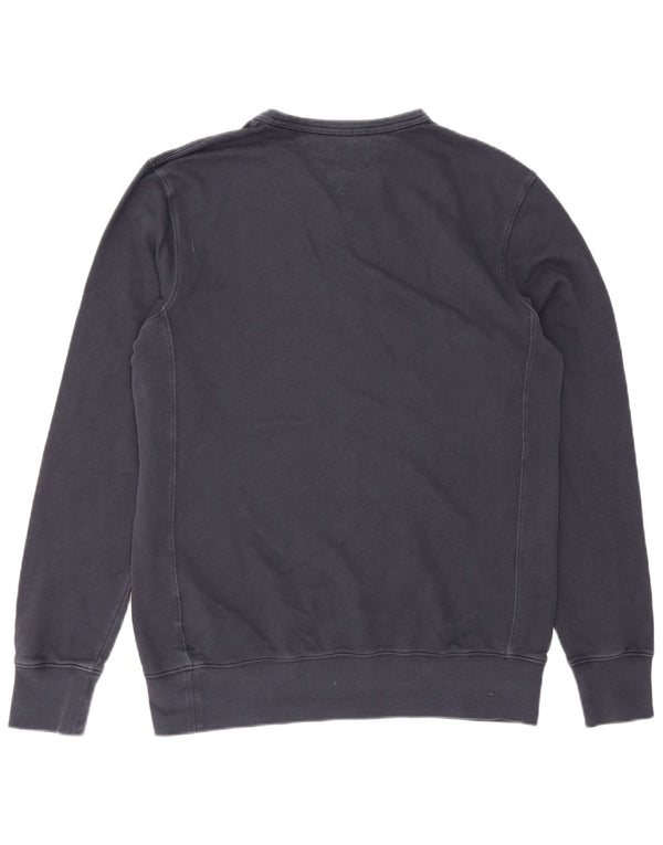 Tommy Hilfiger Męski sweter w stylu vintage Fit, duży, granatowy, bawełniany