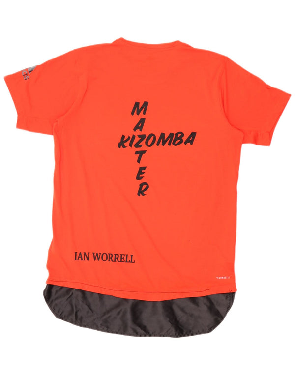 Adidas Męska kamizelka z grafiką Lash Top, średni czerwony poliester z blokami kolorów