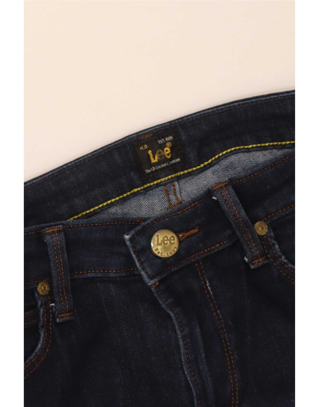 Damskie jeansy Lee Skinny W30 L30 granatowe