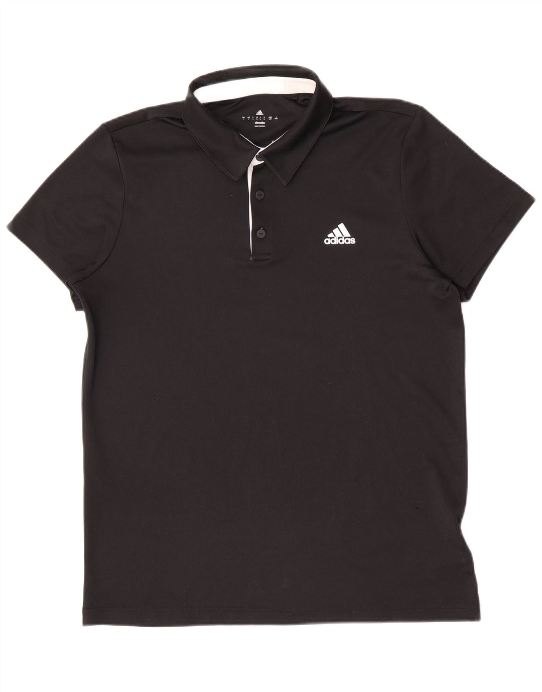 Męska koszulka polo Adidas Climalite, duża, czarna, z poliestru
