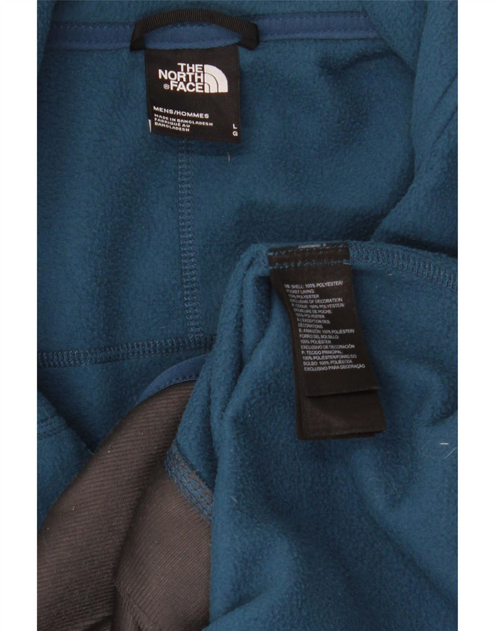 Męska kurtka polarowa The North Face Liner UK 40, duża, niebieska, poliestrowa