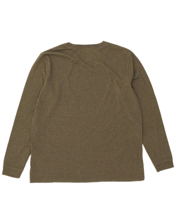Damski top Carhartt o luźnym kroju z grafiką, z długim rękawem, US 12/14, duży khaki
