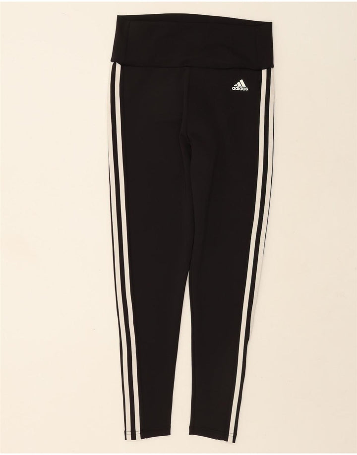 Damskie legginsy Adidas Aeroready UK 12/14, średni czarny poliester