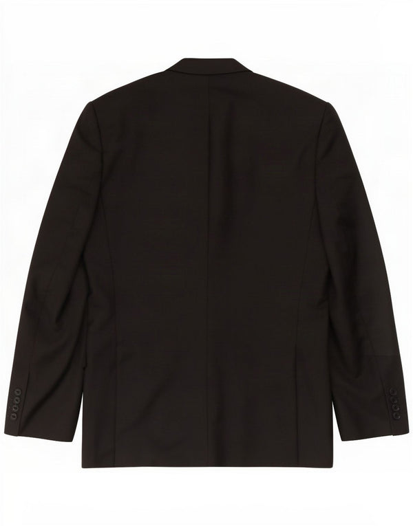 Męska marynarka zapinana na 2 guziki Aquascutum UK 42 XL Czarna wełna
