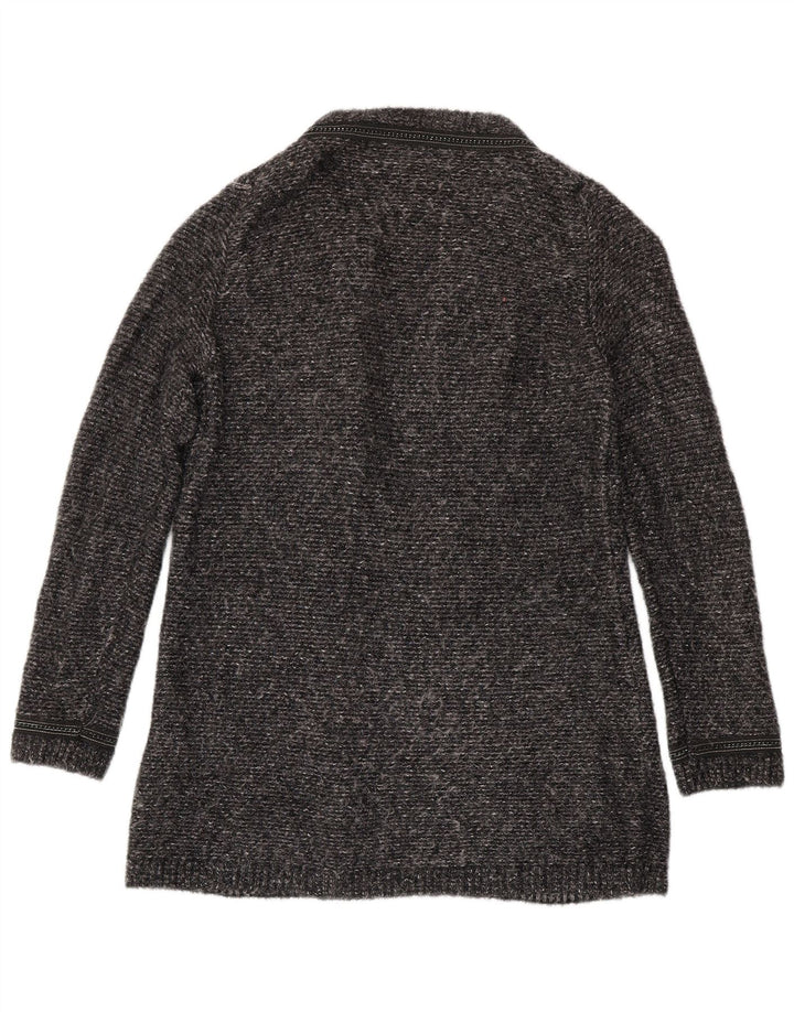Sweter damski Massimo Dutti Longline Cardigan UK 14 Średni szary nakrapiany