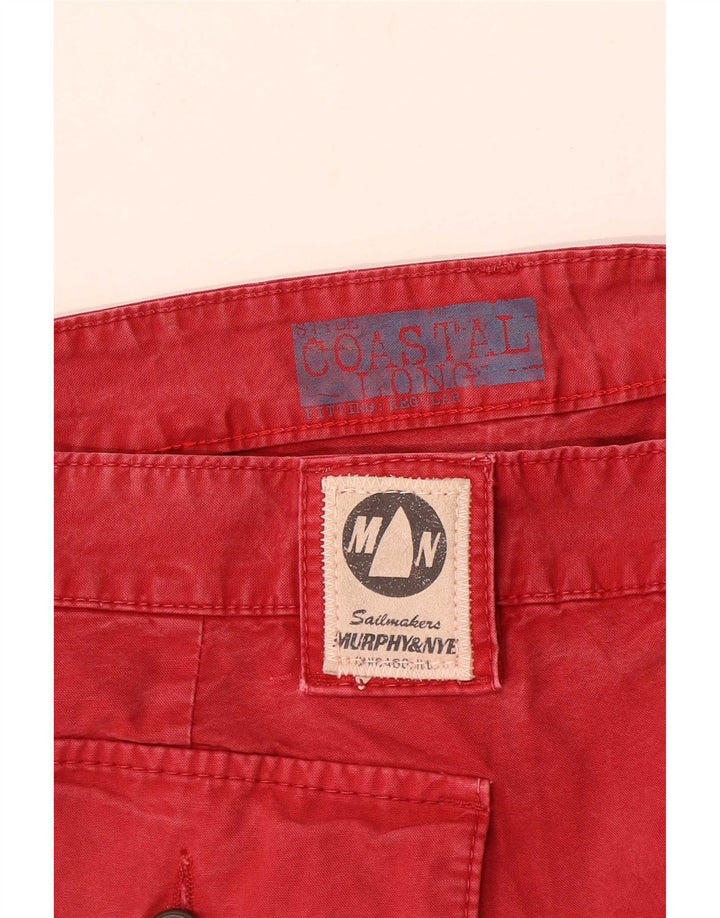 Męskie spodenki chino Murphy & Nye W38 XL czerwone