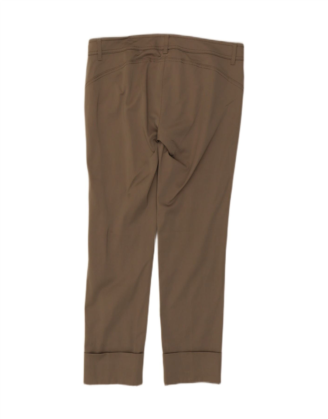 MARELLA Womens Slim Casual Trousers UK 12 Medium  W32 L27 Beige Polyester Vintage Marella and Second-Hand Marella from Messina Hembry 