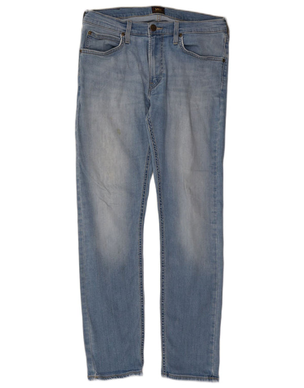 Damskie jeansy Lee Luke Slim W31 L32 Niebieskie bawełniane