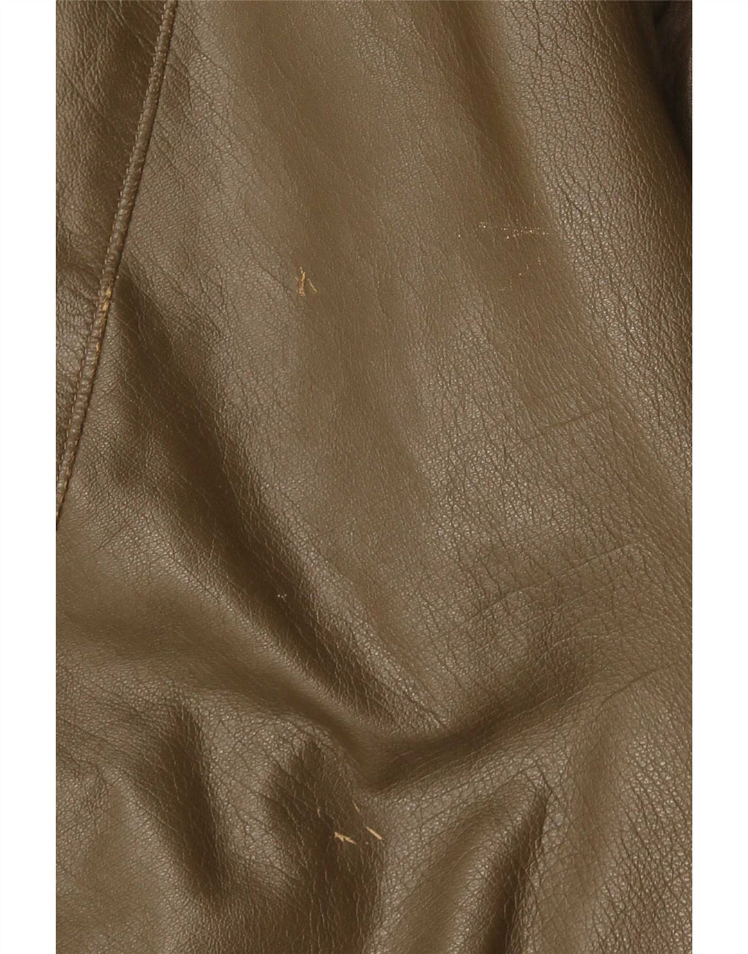 Vintage męska kurtka skórzana UK 38, średnia skóra khaki