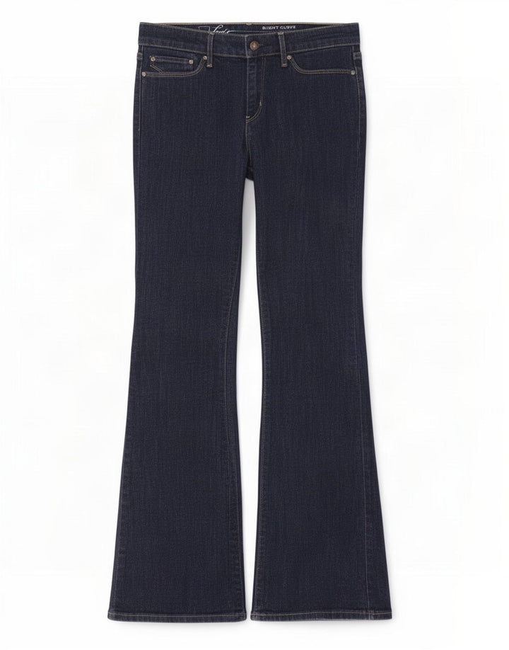 Damskie jeansy Levi's Slight Curve Flared W27 L32 Granatowa bawełna
