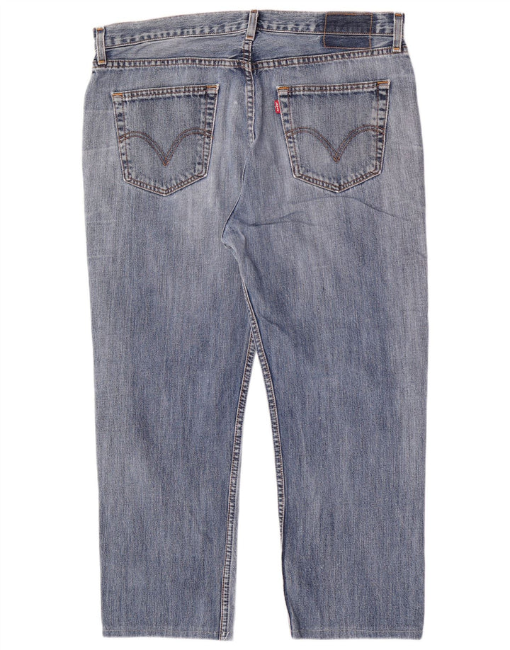 Męskie proste dżinsy Levi's W38 L26, niebieska bawełna