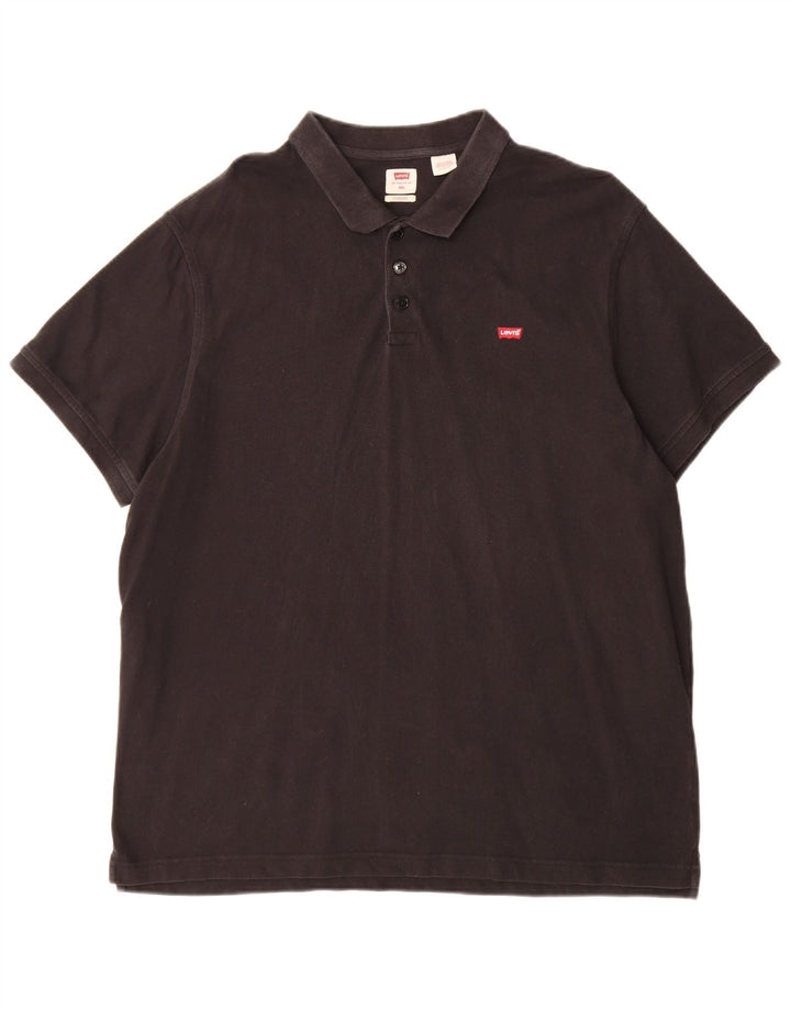 Męska standardowa koszulka polo Levi's 2XL, czarna bawełna