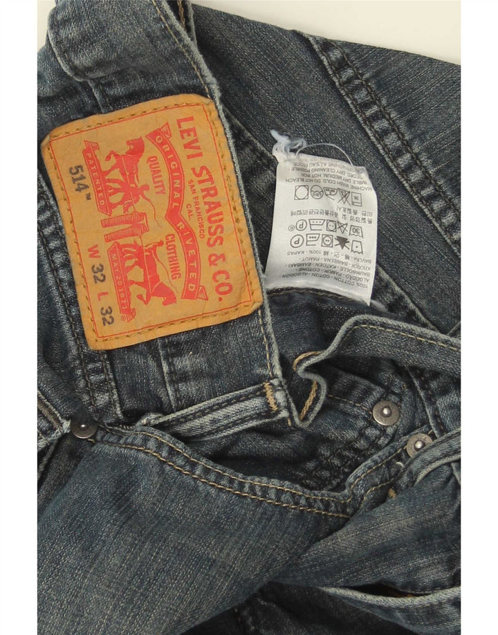 Męskie jeansy Levi's 514 Straight W32 L32 Niebieskie bawełniane