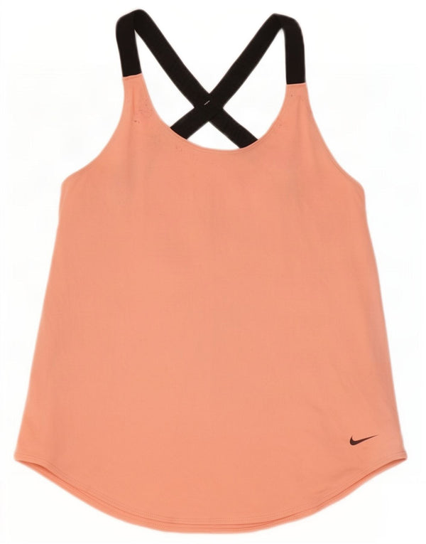 Damska kamizelka Nike Dri Fit Standard Vest UK 4 XS Różowy poliester z blokami kolorów