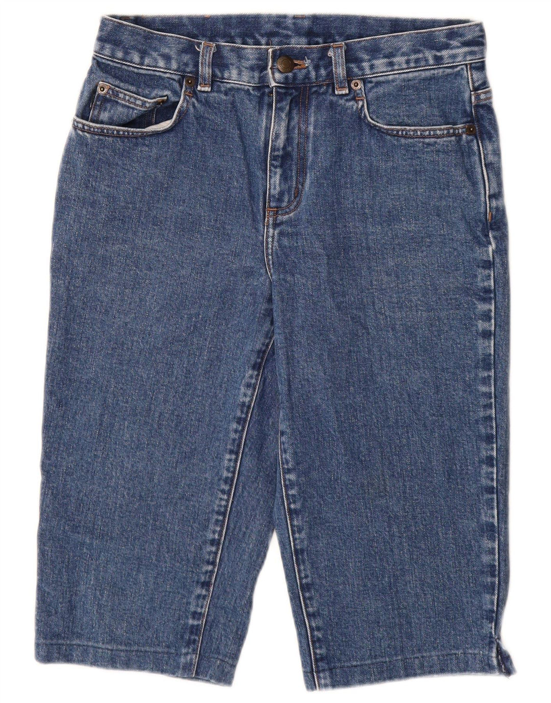 RALPH LAUREN Damskie spodenki jeansowe Petite US 4 Small W28 Niebieskie, bawełniane