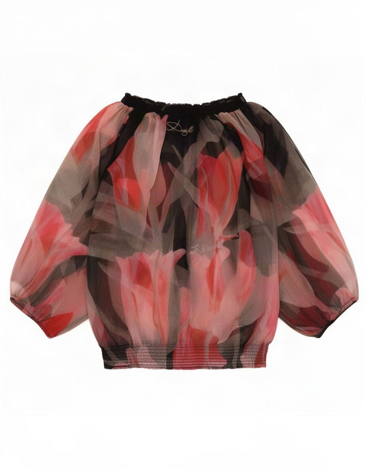 Damska bluzka oversize z grafiką Desigual UK 14, średnia, wielokolorowa