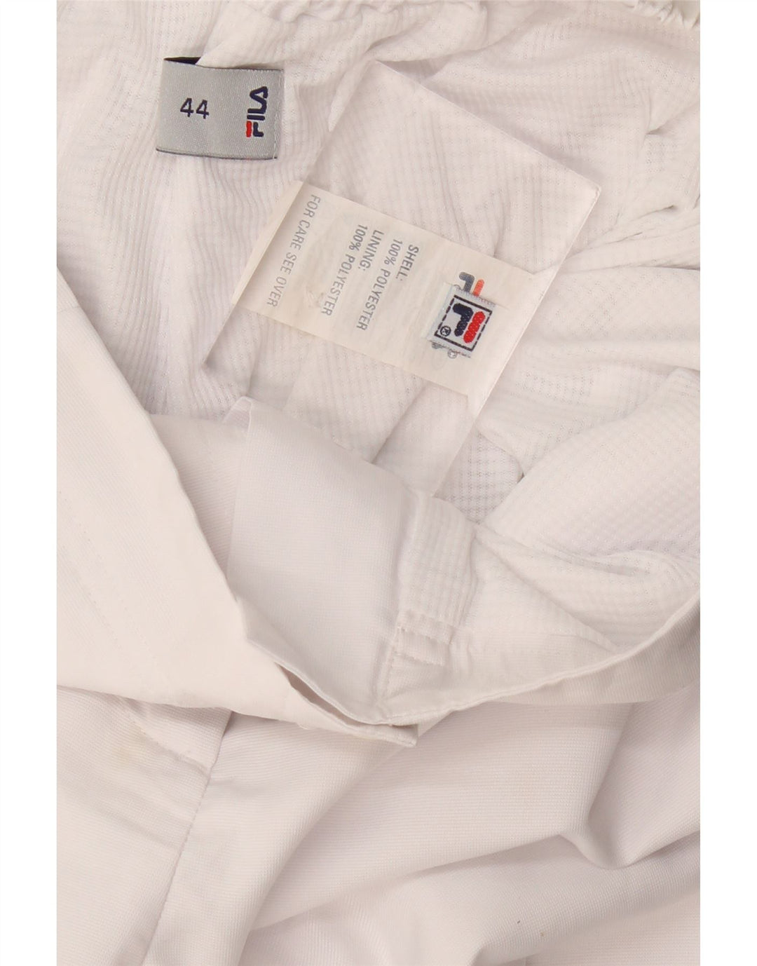 Damskie proste spodnie chino FILA IT 44 Medium W30 L31 Biały poliester