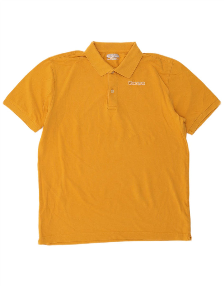 Męska koszulka polo Kappa XL w kolorze żółtym